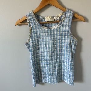 Lemon Grass Plaid Tank Top
